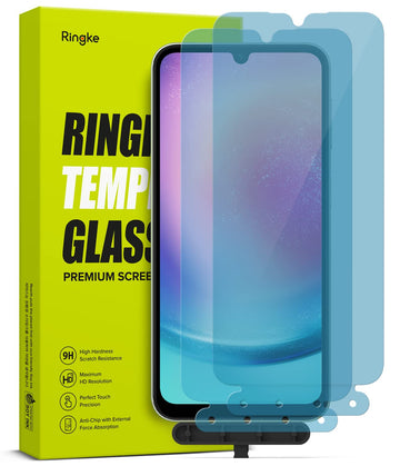 Galaxy A24 Tempered Glass Screen Protector Guard | Transparent - 2 Pack