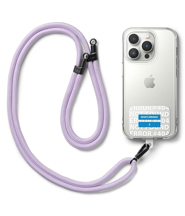 Holder Link Strap with Graphic Design TPU Tag | Blue Label - Purple