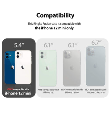 iPhone 12 mini Back Cover Case | Fusion - Matte Clear