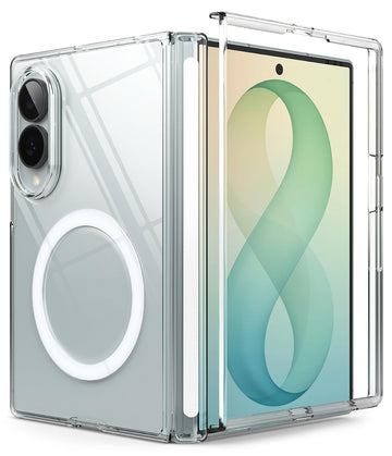 Samsung Galaxy Z Fold 8 Back Cover Case | Fusion Air Flap Magnetic Clear