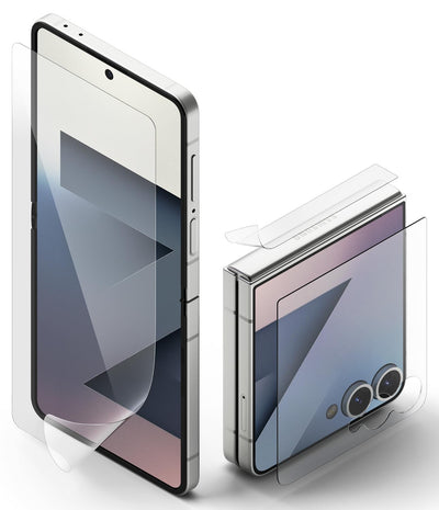 Galaxy Z Flip 7  Tempered Glass Screen Protector | Hinge Protection - 3-in-1