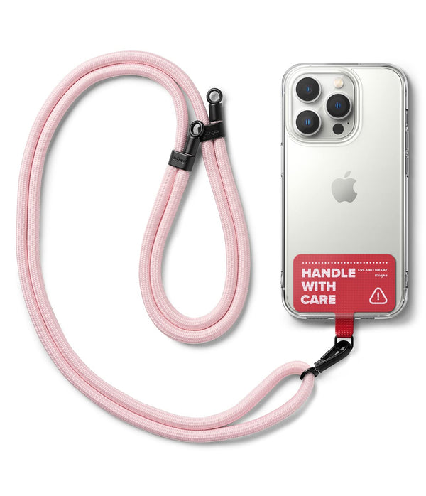 Ringke Holder Link Strap with Red Tarpaulin Tag - Pink