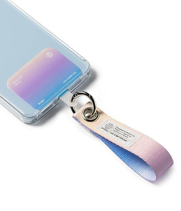 Ringke Holder Link Eyelet Keyring Finger Strap with Patch and Carabiner - Aurora