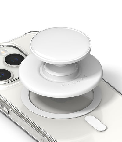Ringke Tok Magnetic Enhanced Grip Phone Holder  - Glossy White