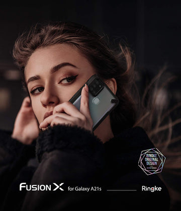 Samsung Galaxy A21S Back Cover Case | Fusion X - Black