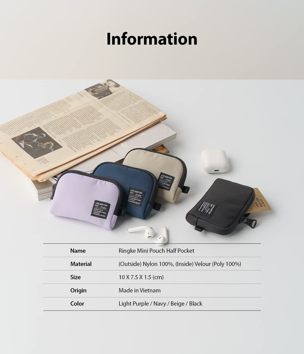 HEKA MINI SIDE POUCH nerudesignworksver. OUTDOOR – LOG