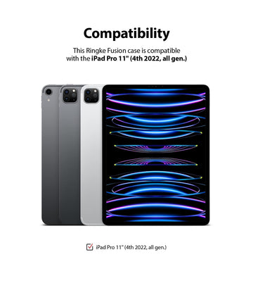 iPad Pro 11" (2021) Back Cover Case | Fusion - Smoke Black