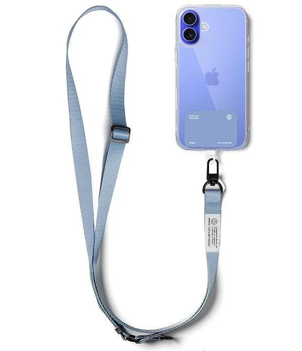Holder Link Snap Hook Lanyard Strap [Crossbody Strap + Tether Tab] - Urban Blue