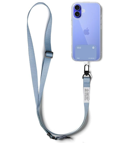 Holder Link Snap Hook Lanyard Strap [Crossbody Strap + Tether Tab] - Urban Blue