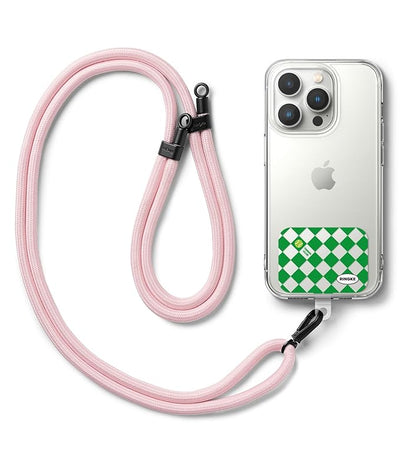 Ringke Holder Link Strap with Graphic Design TPU Tag | Tennis Club - Pink