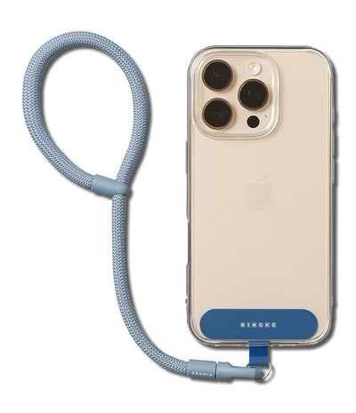Ringke Holder Link Flow Adjustable Hand P-Type Strap with Patch - Urban Blue