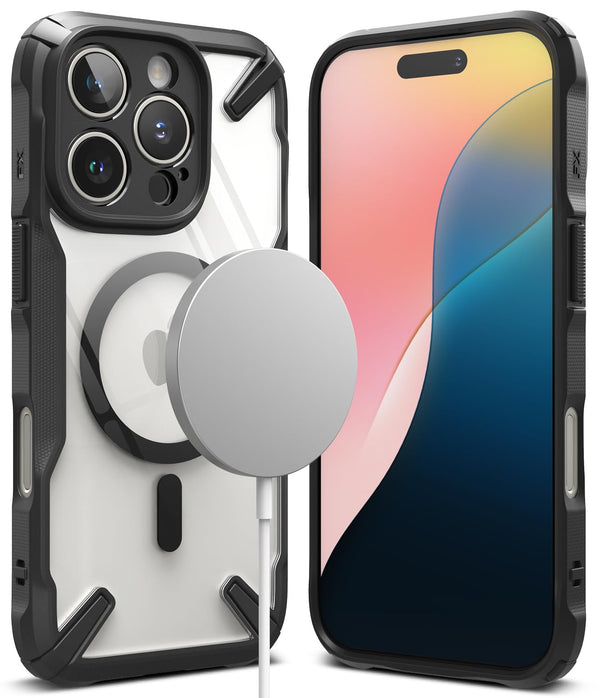 iPhone 16 Pro Max Back Cover case | Fusion-X Magnetic -  Black