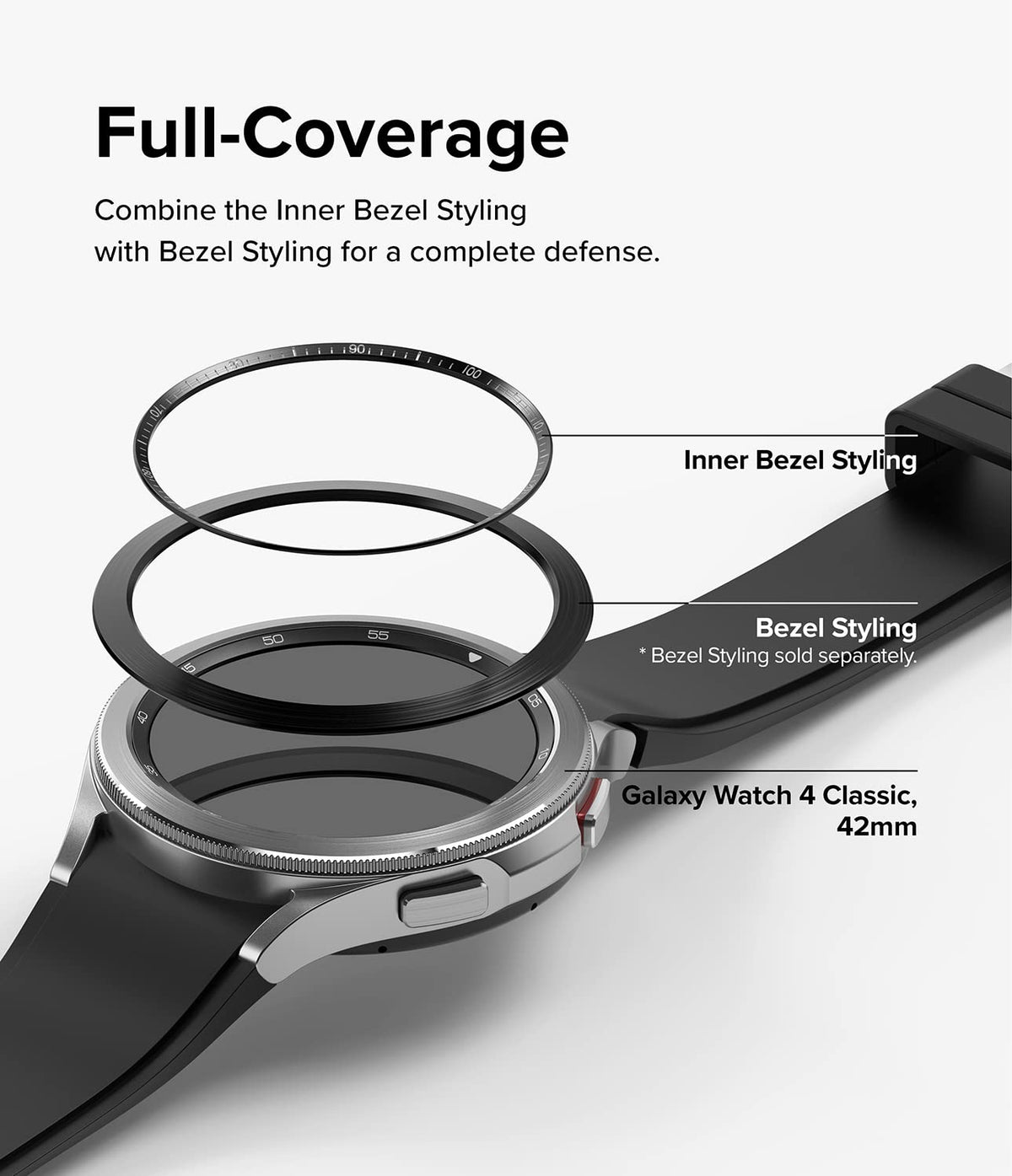 Watch Case Inner Bezel Inner Bezel Styling Galaxy Watch 4 Classic 42mm (Stainless Steel ) - B