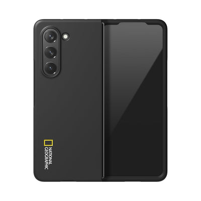 Nat Geo Galaxy Z Fold 5 Back Cover Case |  Slim Fit Case -  Basic Logo (Black)