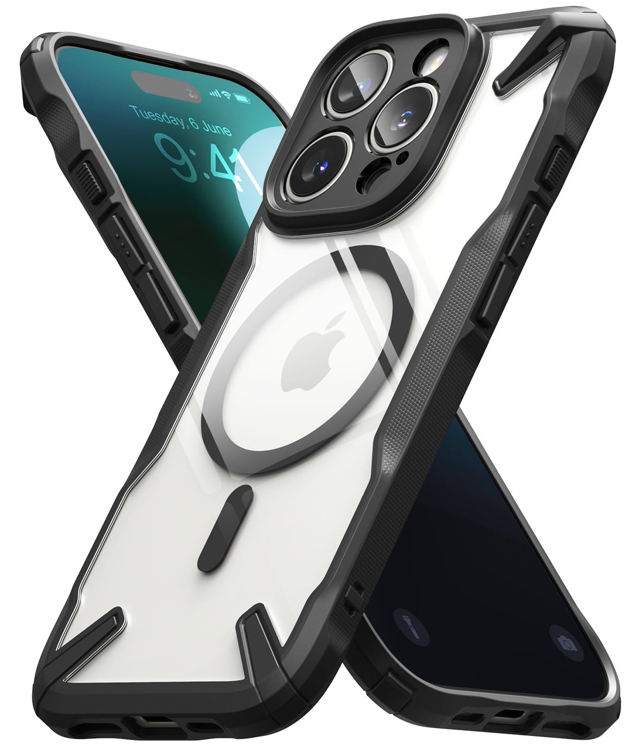 iPhone 16 Pro Back Cover case | Fusion-X Magnetic - Black