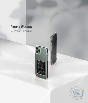 Apple iPhone 11 Pro Max Back Cover Case | Fusion Design - NEW YORK : LABEL