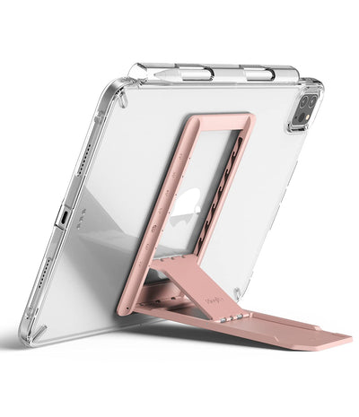 Ringke Outstanding Multi-Angle Adhesive, Spring-Action with Non-Slip Pad Stand - Peach Pink