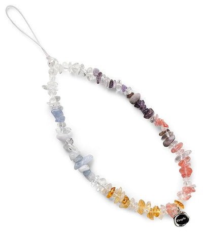 Ringke Beaded Strap  for Cell Phone Case, Cute Aesthetic Stone Beads Charm Keychain | Wrist Hand Bracelet Strap  - Gemstone