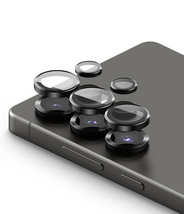 Samsung Galaxy S25 Ultra  Camera Lens Frame Glass Protector - Black (2 Pack)