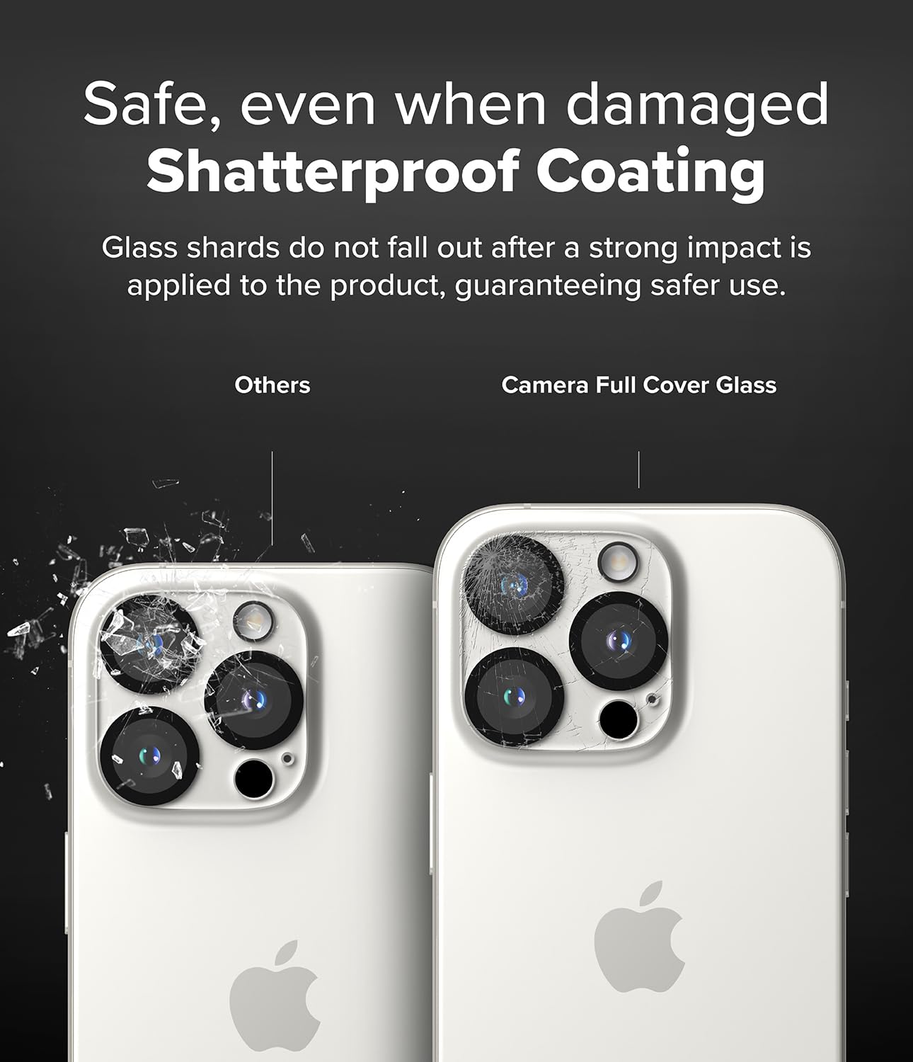 2-Pack Metal Tempered Glass Camera Lens Protector For IPhone 15/16 Series