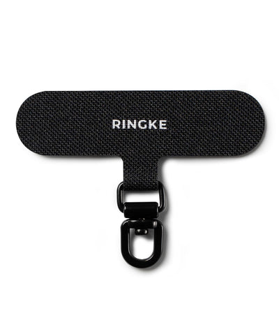 Ringke Spin Holder Link  Lanyard Patch with 360° Rotatable Metal Ring  - Calm Black