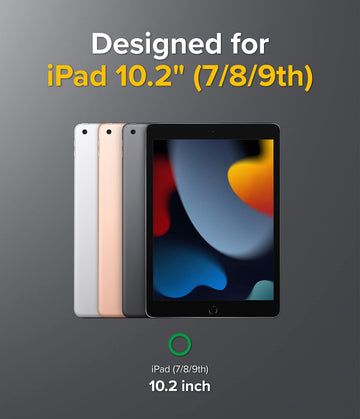 iPad 9th Generation (10.2 inch, 2021)/iPad 8th/7th Gen Back Cover Case | Fusion - White & Black