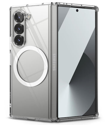 (Refurbished) Samsung Galaxy Z Fold 6 Back Cover Case | Fusion Magnetic - Clear