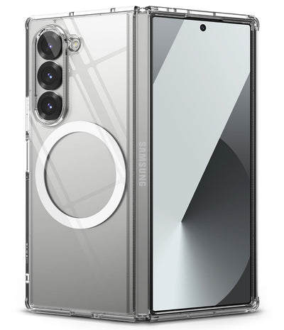 (Refurbished) Samsung Galaxy Z Fold 6 Back Cover Case | Fusion Magnetic - Clear