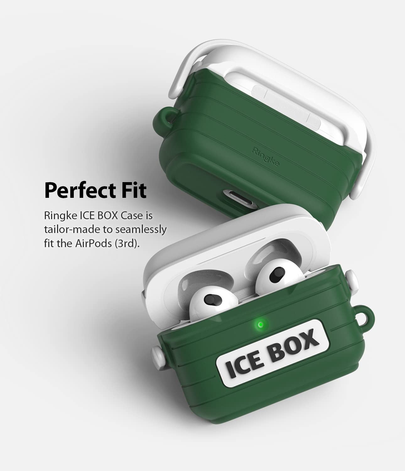 AirPods 3 Pouch Silicone Case Ice Box Green