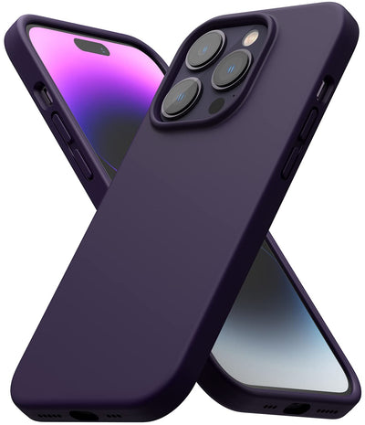 (Refurbished) Apple iPhone 14 Pro Max Back Cover Case | Silicone - Deep Purple