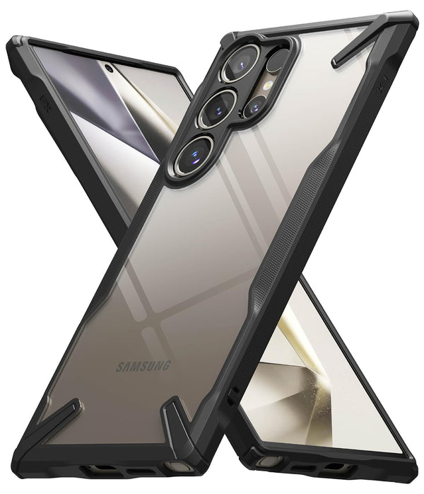 (Refurbished) Ringke Samsung Galaxy S24 Ultra Back Cover Case Fusion-X - Black