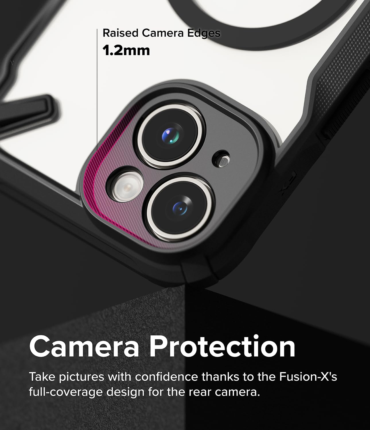 iPhone 15 Plus Back Cover case | Fusion-X Magnetic Matte - Matte Black