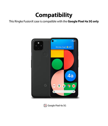 Google Pixel 4a 5G Back Cover Case | Fusion X - Black