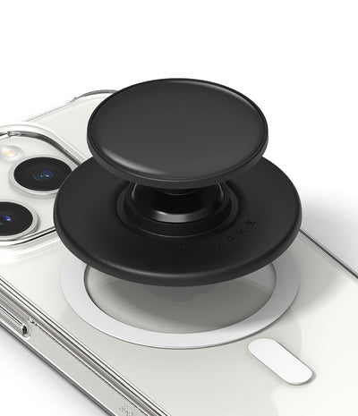 Ringke Tok Magnetic Enhanced Grip Phone Holder  - Glossy Black