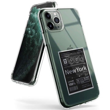 Apple iPhone 11 Pro Max Back Cover Case | Fusion Design - NEW YORK : LABEL