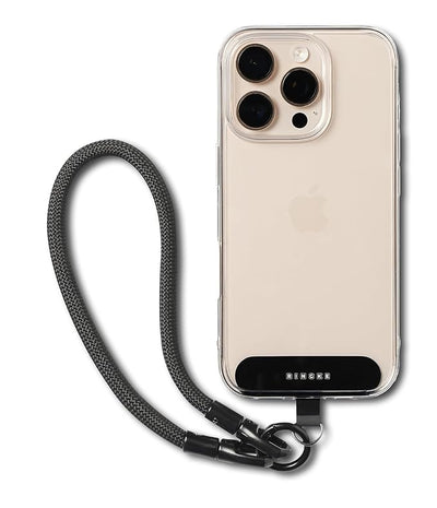 Ringke Holder Link Flow Durable Hand U-Type Strap with Patch - Calm Black