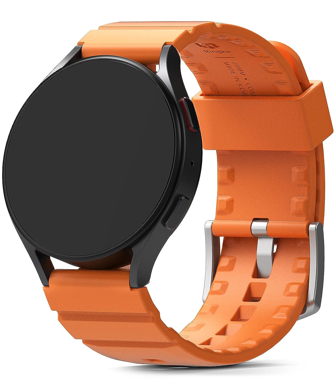 Samsung Galaxy Watch 6 / 6C/5 Pro/ 5 / 4 / 4C/ Watch Lug 20mm Rubber One Bold | Watch Band - Orange