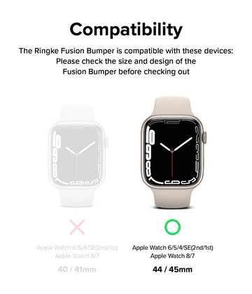 Ringke  Fusion Bumper  Case for Apple Watch 8/7 45mm, SE / 6/5 / 4 44mm