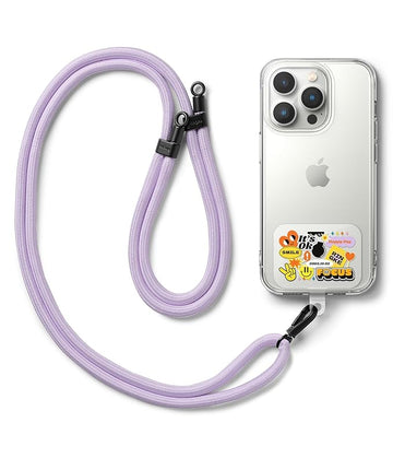 Holder Link Strap with Graphic Design TPU Tag | Focus - Purple