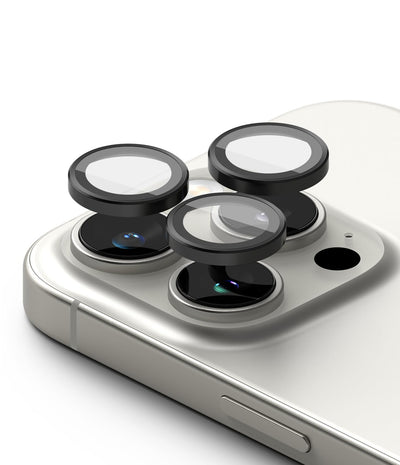 iPhone 16 Pro iPhone 16 Pro Max Camera Lens Protector | Glass - Black