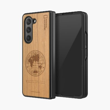 Nat Geo Galaxy Z Fold 5 Back Cover Case | Nature Wood Case - Global Seal