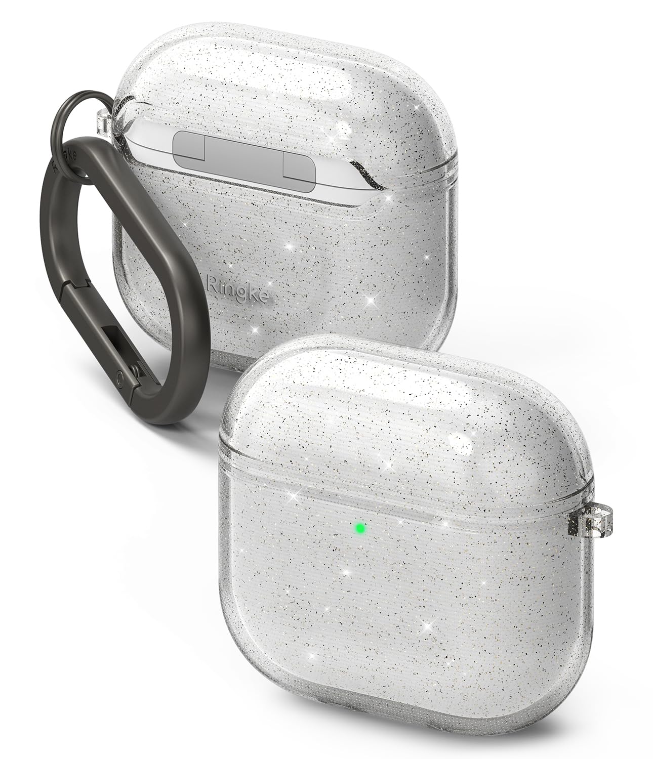 Airpods 4 Back Cover Case | Air - Glitter Clear