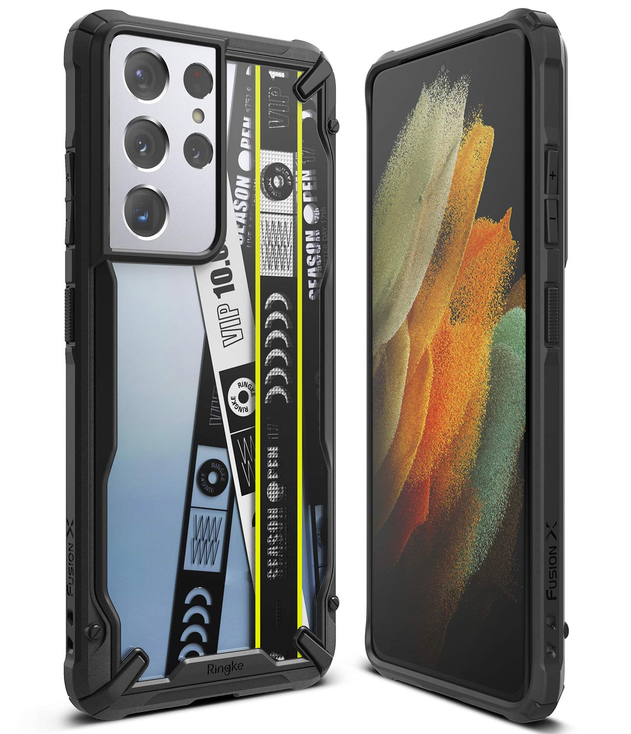 Samsung Galaxy S21 Ultra Back Cover Case | Fusion X Design - Ticket Band