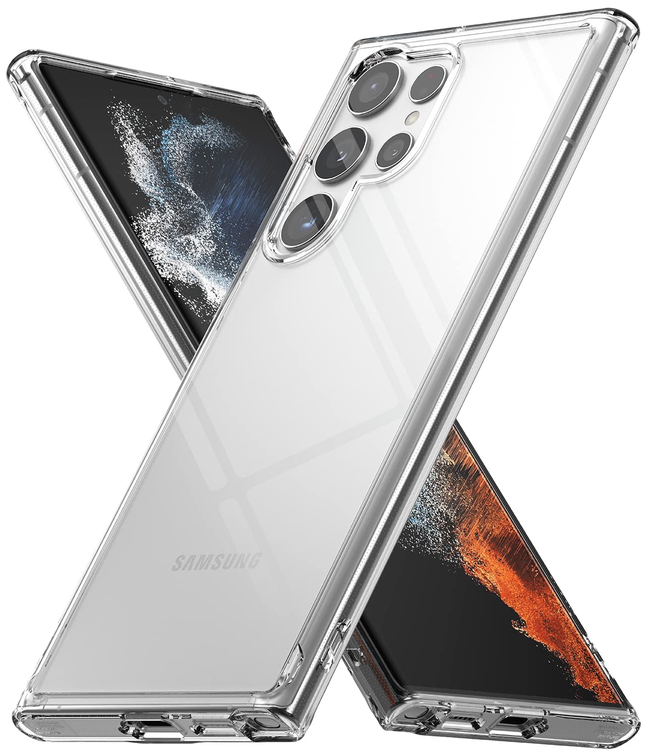 (Refurbished) Samsung Galaxy S22 Ultra Back Cover Case | Fusion - Clear