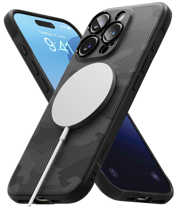 iPhone 16 Pro Max Back Cover Case | Onyx Magnetic - Camo Black