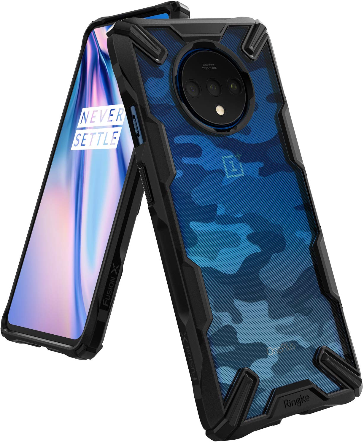 OnePlus 7T Back Cover Case | Fusion X - Camo Black