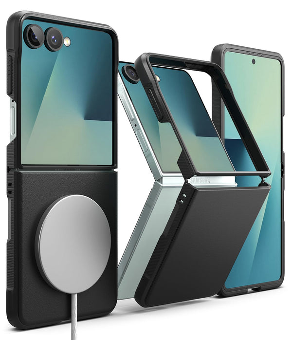 Samsung Galaxy Z Flip 7 Back Cover Case | Onyx Magnetic - Black