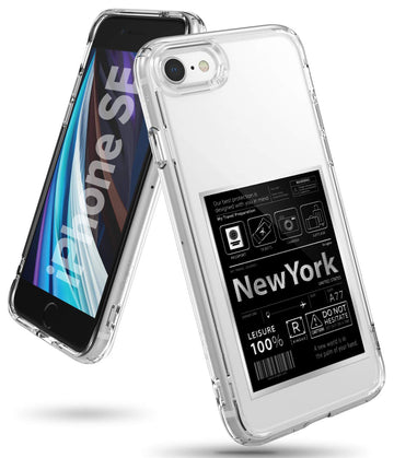 Apple iPhone SE (2nd generation) Back Cover Case | Fusion Design - NEW YORK : LABEL