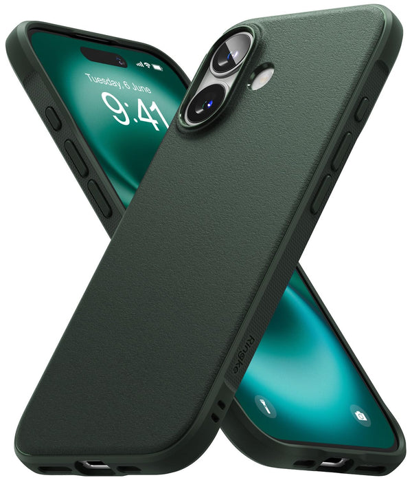 (Refurbished) iPhone 16 Back Cover case | Onyx - Dark Green