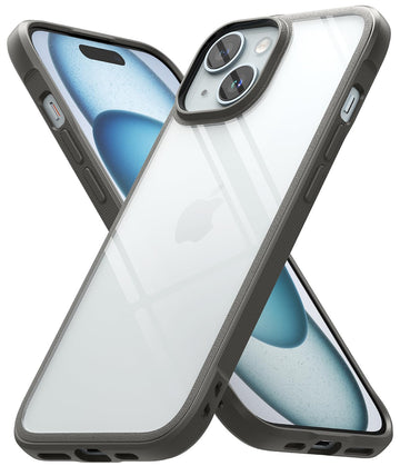 iPhone 15 Plus Back Cover case  | Fusion Bold - Gray